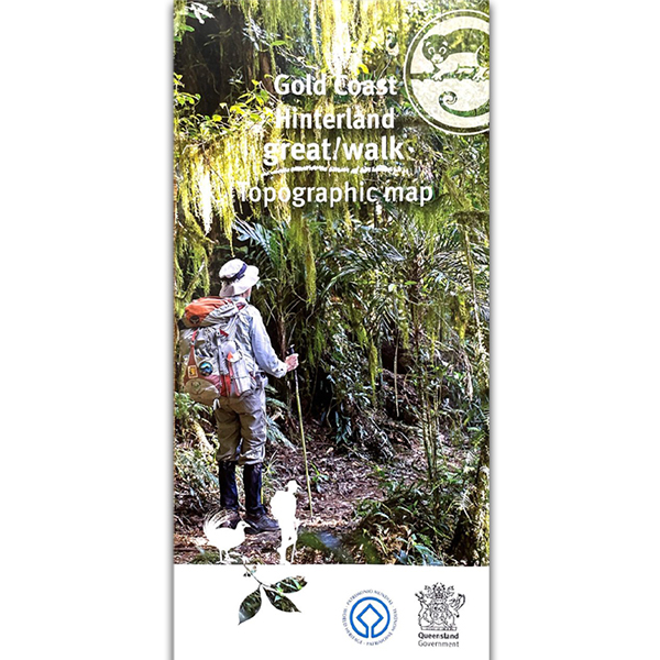 Topographic Map Gold Coast Gold Coast Hinterland Great Walk Topographic Map - Binna Burra Lodge