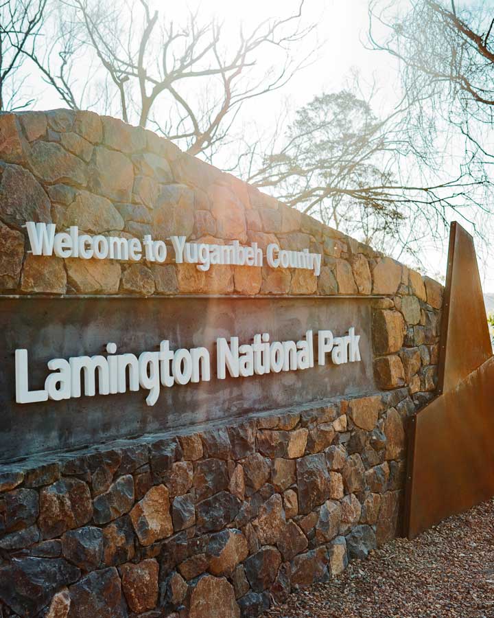 Lamington National Park welcome