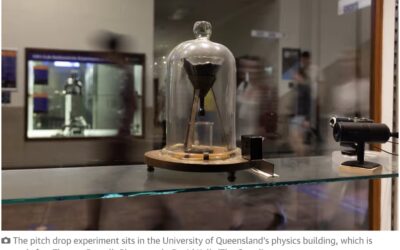 Binna Burra links to the ‘pitch drop experiment’at the University of Queensland