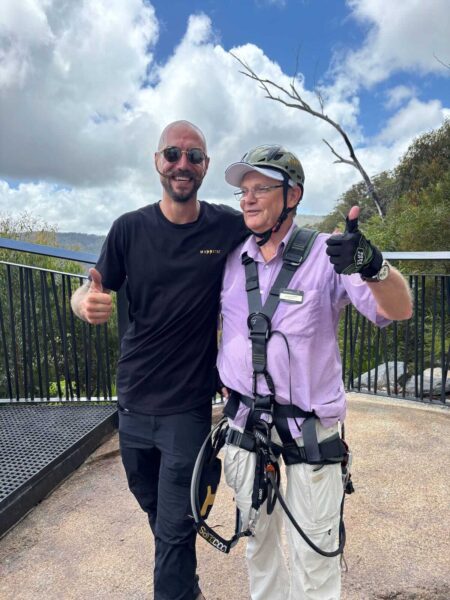 Michael Neururer of Happitat and Steve Noakes of Binna Burra Lodge
