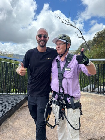 Binna Binna Burra - Chairperson Steve Noakes and founder of Happitat Michael Neururer