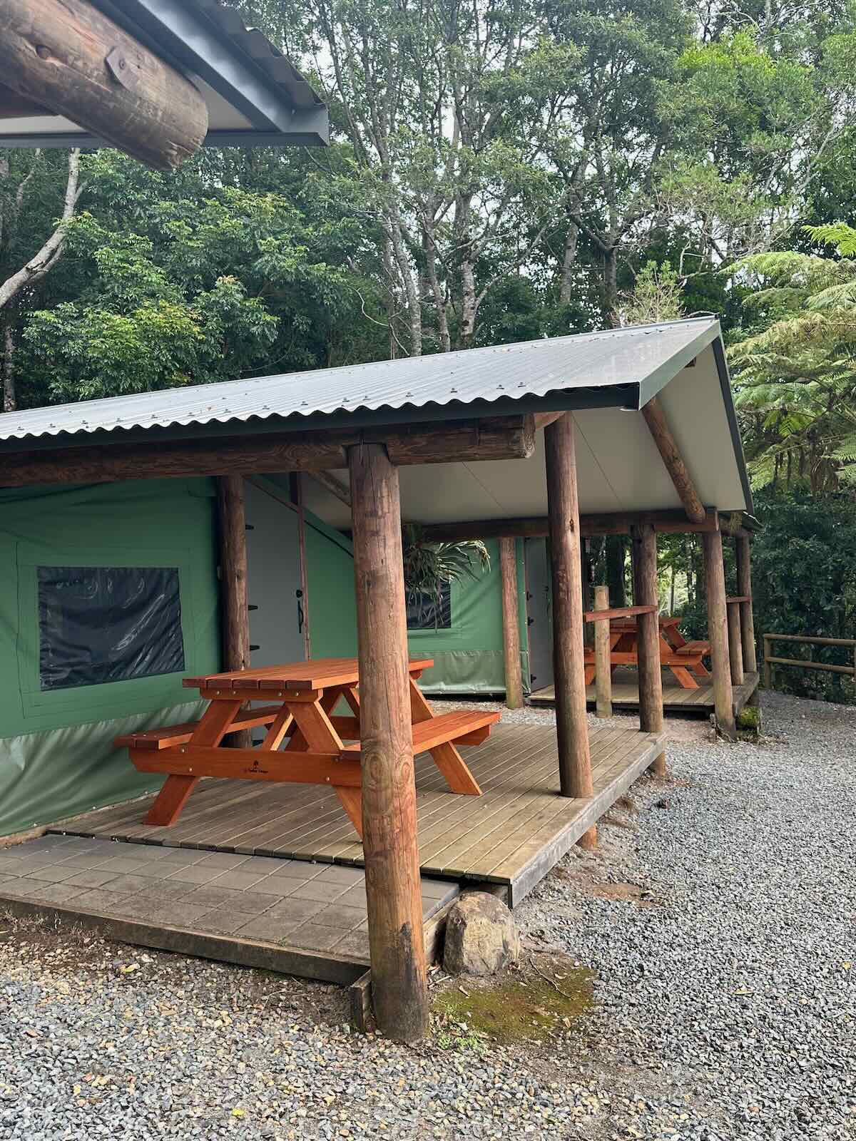Refurbished Safari Tents at Binna Burra Lodge Campsite