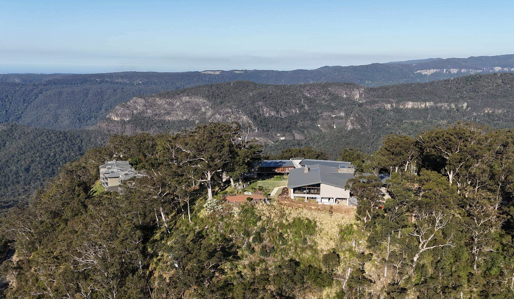Image shows progress on the new lodge at Binna Burra