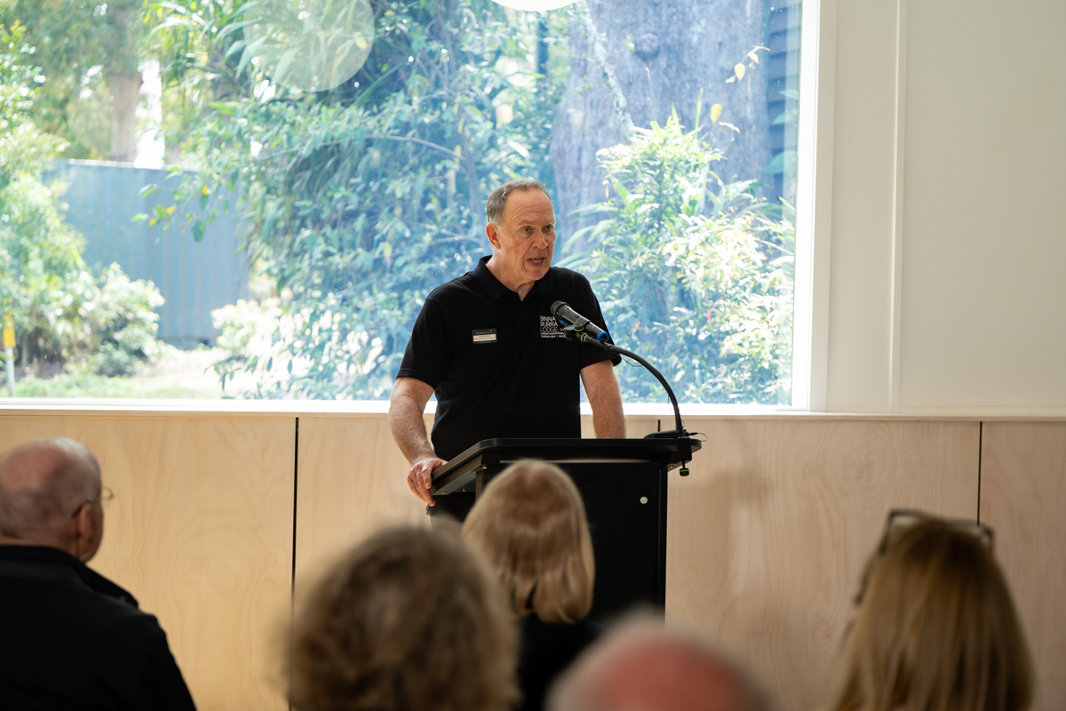 Image shows Tim Atherton of the Binna Burra Foundation
