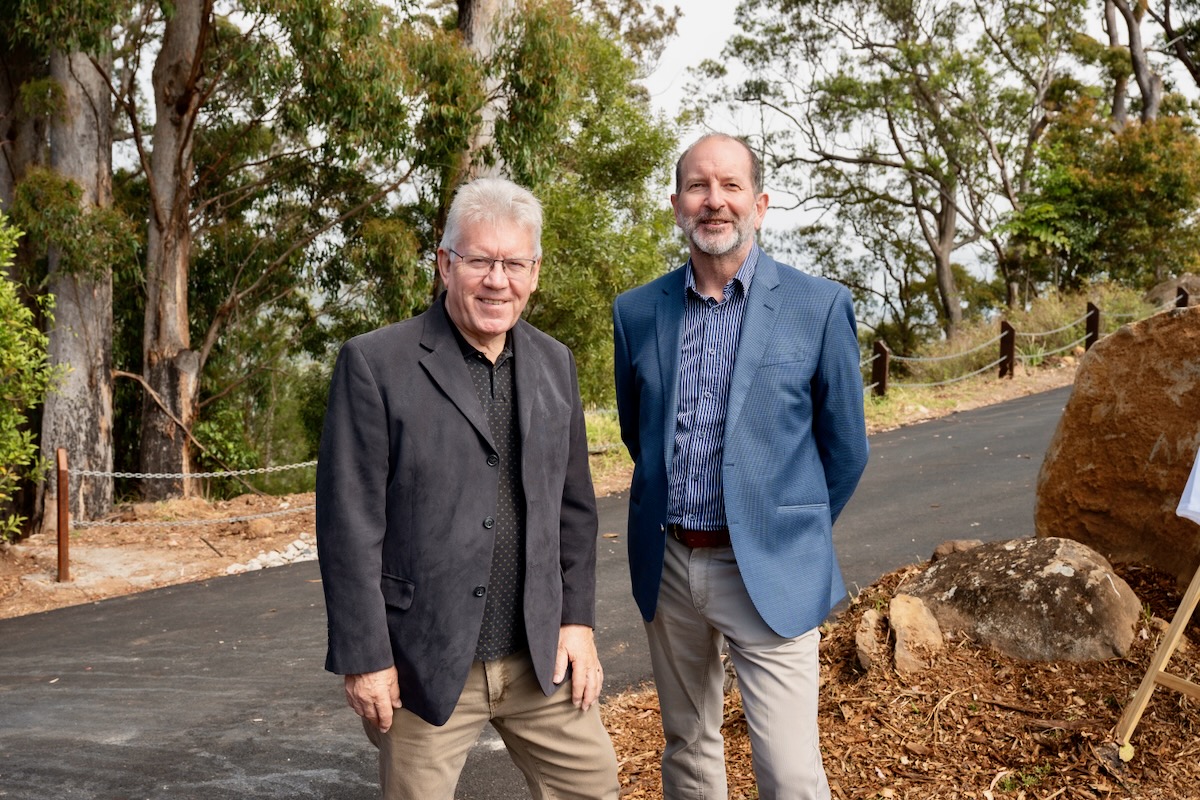 Image shows Neil Scales OBE and Ian Pritchard - Binna Burra Lodge